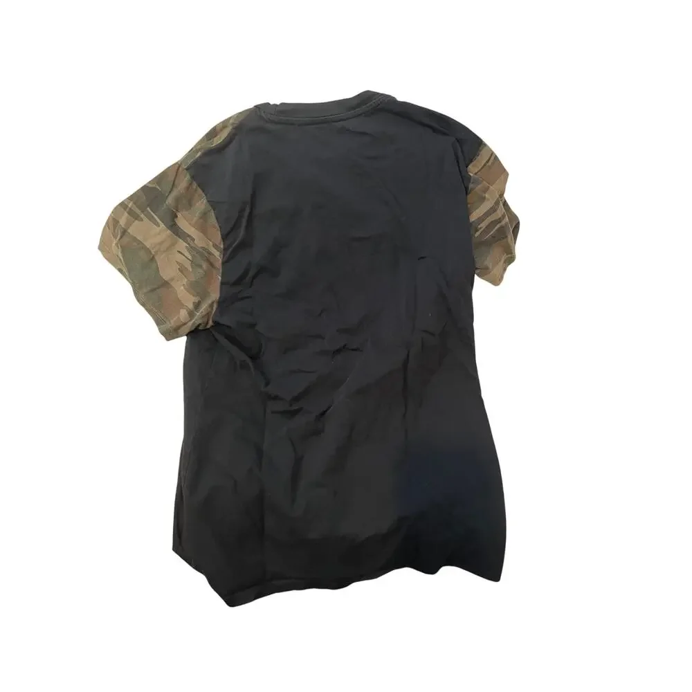 Guess Black Camo T-Shirt, Men's Large - Picture 2 of 3